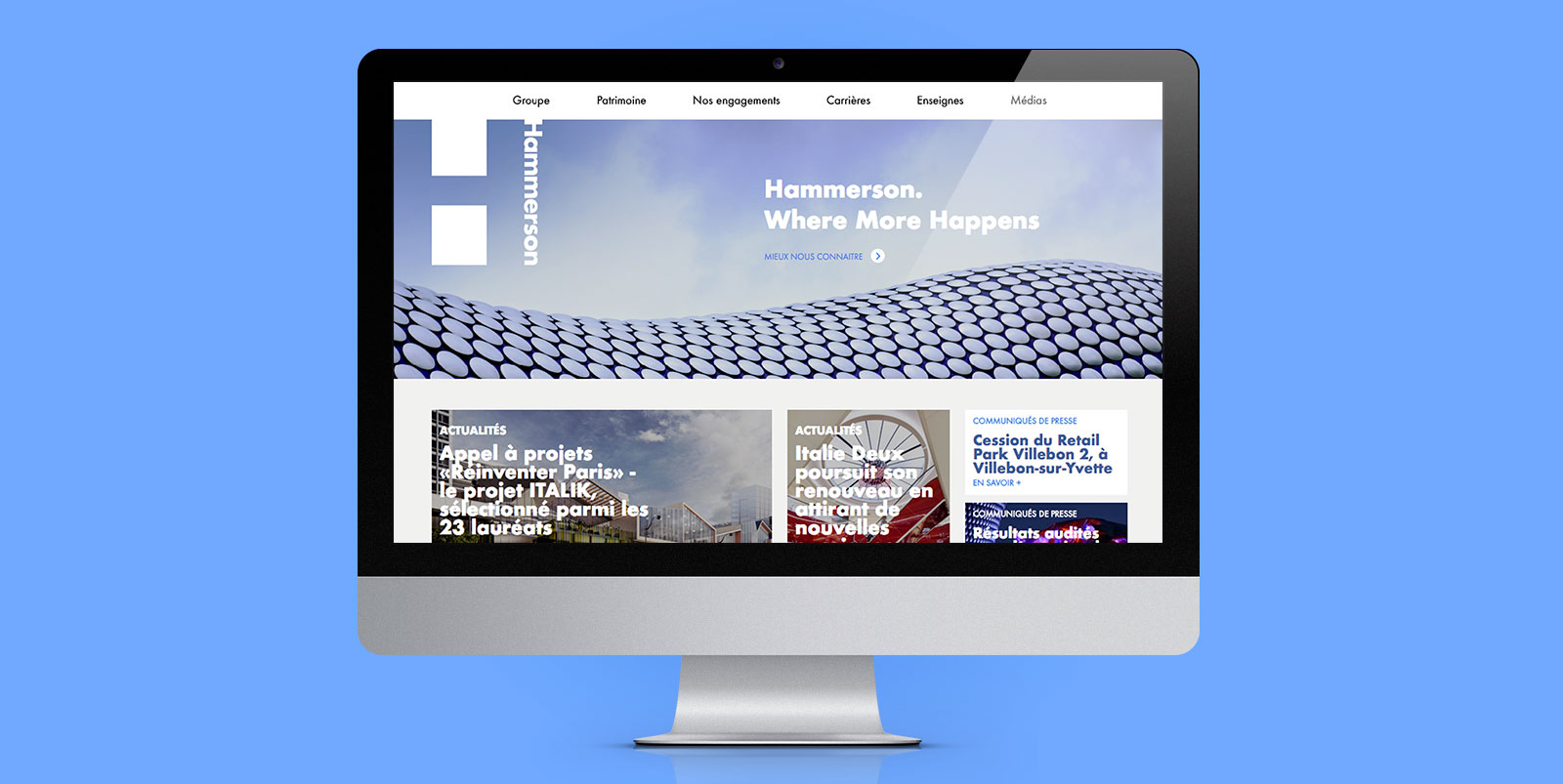 Hammerson - site internet - IDDP - Homepage
