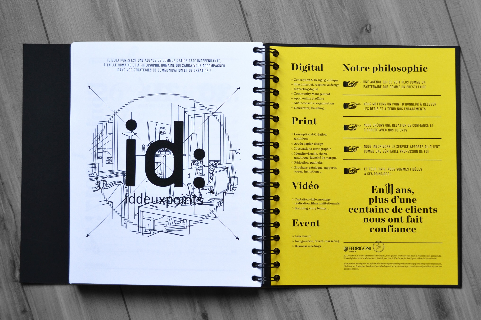 agenda créatif page intérieure