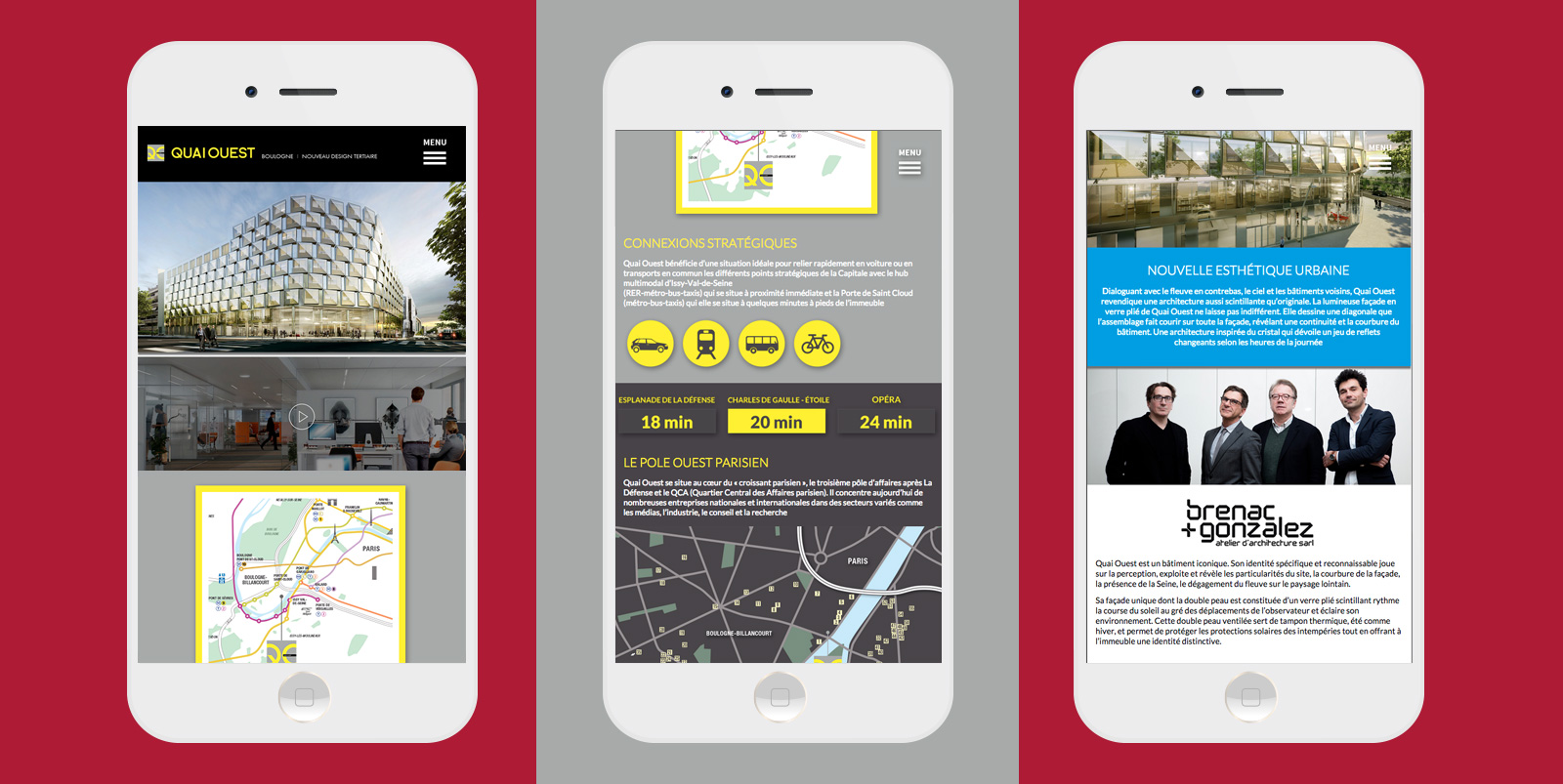 Immeuble Quai Ouest- site responsive