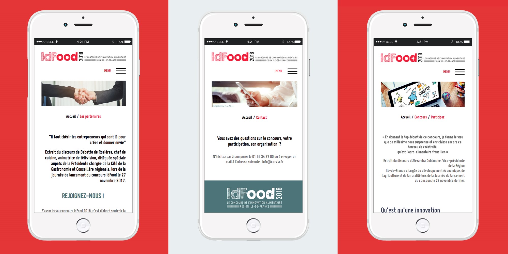 Site concours idfood ergonomie